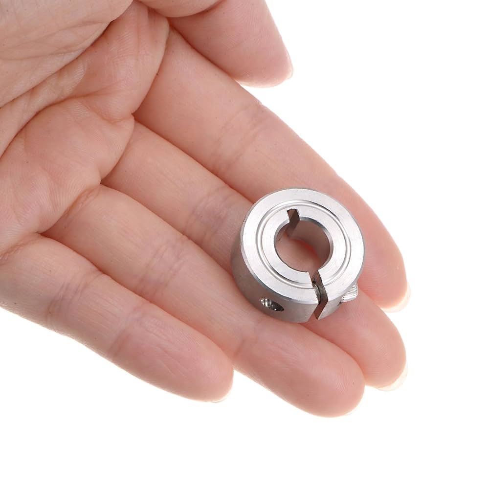 uxcell Single Split Clamp-On Shaft Collar 3/8